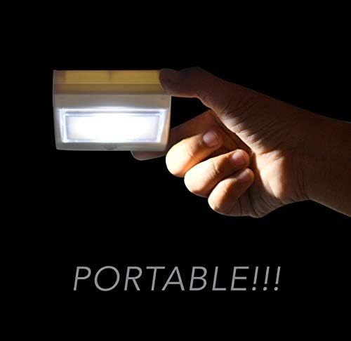 בית - אור מתג למתג קלח אלחוטי נייד מגנטי סופר בהיר אור | להאיר ארון, מדפים, משטח עבודה, מטבח, מוסך, מחסן, סככה,